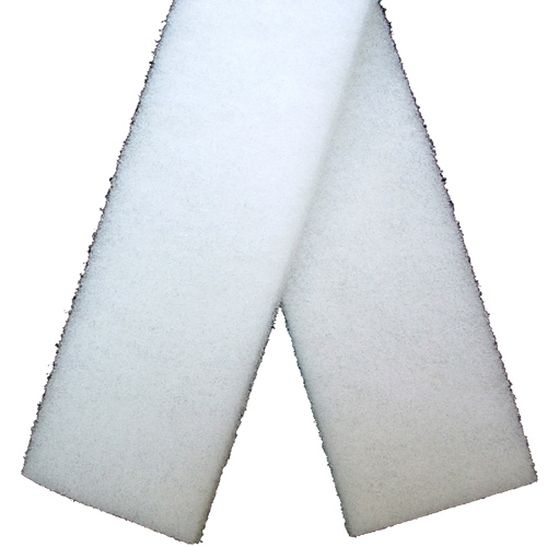 4-1/2" x 15-3/4" x 3/4" Virginia Abrasives White Driver Pad, box of 10
