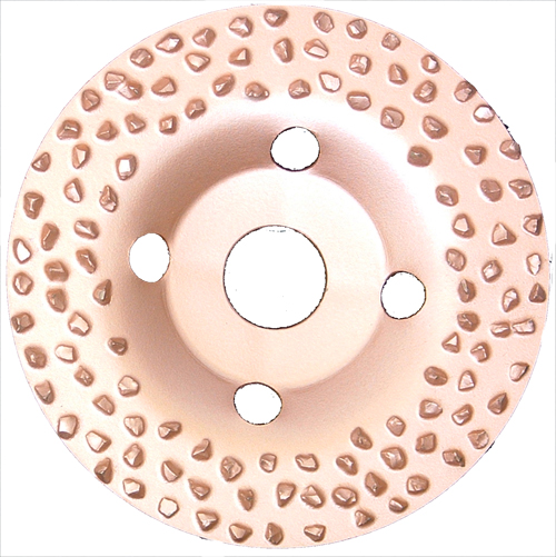 7" x 7/8"" Virginia Abrasives Depressed Center Tungsten Carbide Cup Disc, Medium grit