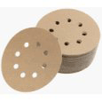 5" 8-Hole 60 grit,  Virginia Abrasives Gold Hook & Loop Paper Discs , Virginia Abrasives, box of  25