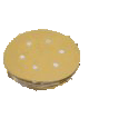 6" 6-Hole 80 grit,  Virginia Abrasives Gold Hook & Loop Paper Discs , Virginia Abrasives, box of  10