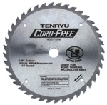 6" dia. 18 teeth 1/2" arbor Tenryu Cord Free Series for Wood Carbide Tipped Saw Blade, 2600 rpm