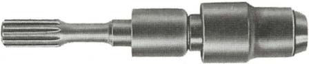 Rockhard Tool Spline Shank Adapter, Holds All SDS Max Bits