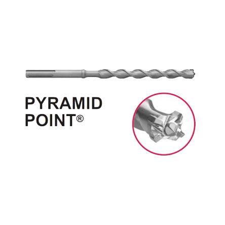 1-1/4" x 14"Relton Pyramid Point Spline Shank Hammer Bit