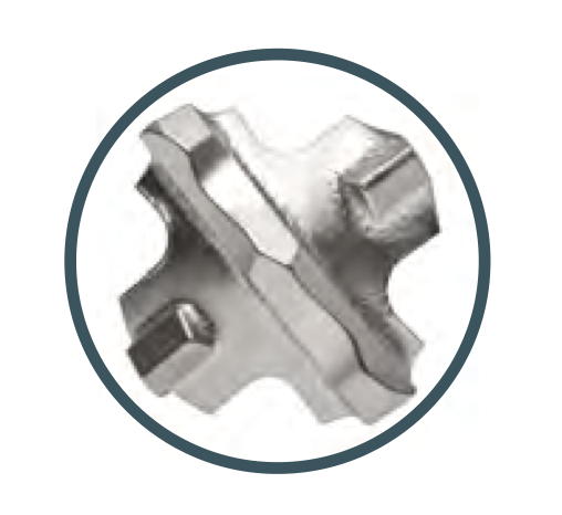 3/4"x10"x8"ckhard SDS-Plus RX4 4-Cutter, 1 piece