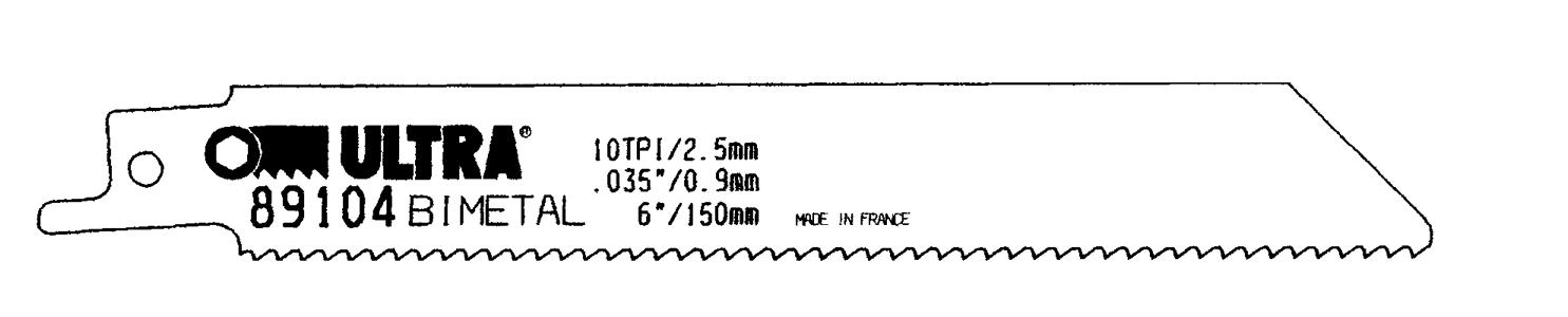 10 TPI x6"Rockhard Tool Bimetal Recipcating Saw Blad