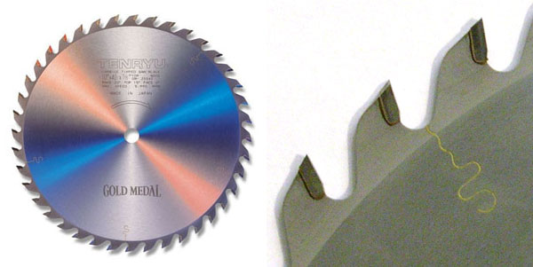 14" dia. 60 teeth 1" arbor Tenryu Gold Medal Series  Carbide Tipped Saw Blade