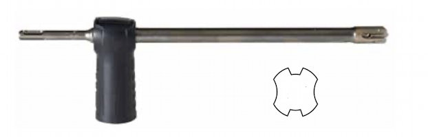 7/16" x 13" x 7-7/8" SDSRockhard Dust Contl Drill Bits